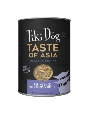 Tiki Pet Dog Gourmet Asian Duck 12oz. (Case of 8)