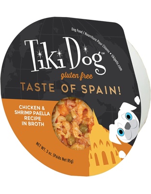 Tiki Pets Dog Gourmet Spain Paella 3oz. (Case of 4)