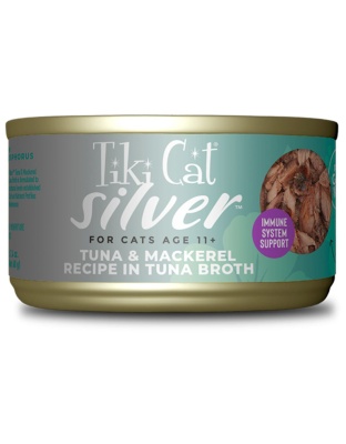 Tiki Pet Cat Silver Tuna & Mackerel 2.4oz. (Case of 12)