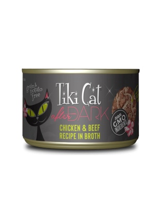 Tiki Pet Cat After Dark Pate Chicken & Beef 5.5oz. (Case of 8)