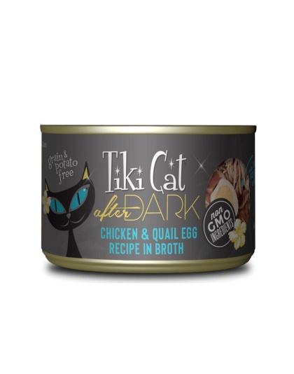 Tiki Pet Cat After Dark Pate Chicken & Quail 5.5oz. (Case of 8)