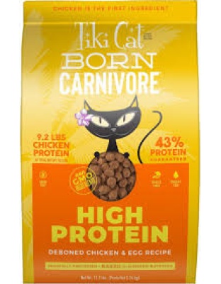 Tiki Pet Cat Carnivore Grain Free Chicken and Egg 5.6lbs.