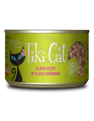 Tiki Pet Cat  Kapi'olani  Luau Tilapia 6oz. (Case of 8)