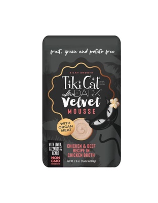 Tiki Pet Cat After Dark Mousse Chicken & Beef 2.8oz. (Case of 12)