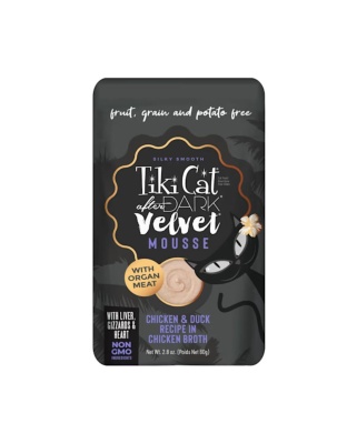 Tiki Pet Cat After Dark Mousse Chicken & Duck 2.8oz. (Case of 12)