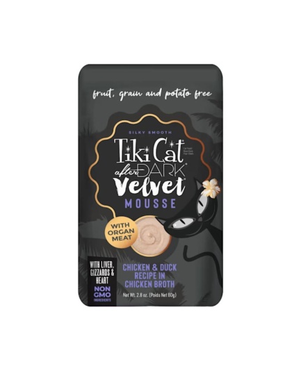 Tiki Pet Cat After Dark Mousse Chicken & Duck 2.8oz. (Case of 12)