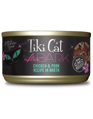 Tiki Pets Cat After Dark Chicken and Pork 2.8oz. (Case of 12)