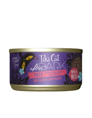 Tiki Pets Cat After Dark Beef Liver Pate 3oz. (Case of 12)