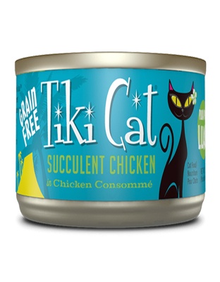 Tiki Pets Cat Luau Puka Succulent Chicken 2.8oz. (Case of 12)