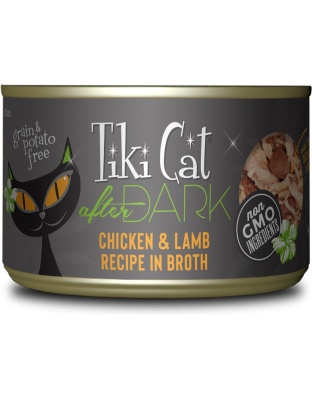 Tiki Pets Cat After Dark Chicken Lamb 5.5oz. (Case of 8)