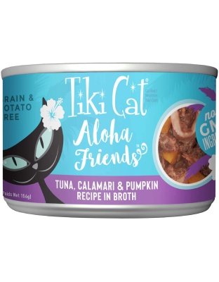 Tiki Pets Cat Aloha Tuna, Calamari & Pumpkin 5.5oz. (Case Of 8)
