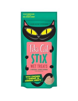 Tiki Pet Cat Stix Mousse Chicken and Shrimp 3oz. (Case of 12)