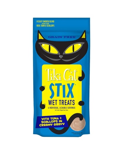 Tiki Pet Cat Stix Mousse Tuna and Scallop 3oz. (Case of 12)