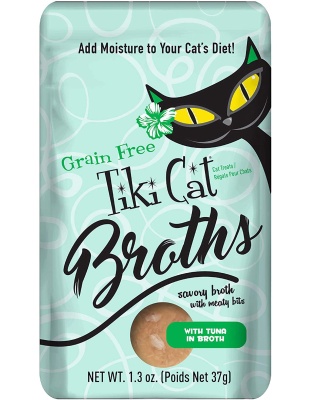 Tiki Pets Cat Broth Tuna 1.3oz. Pouch (Case of 12)