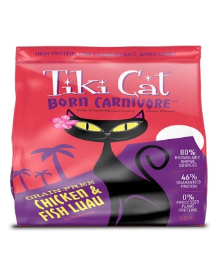 Tiki Pets Cat Carnivore Luau Chicken Fish 5.6 Lbs
