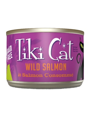 Tiki Pets Cat Luau Hanl Salmon 6oz. (Case of 8)