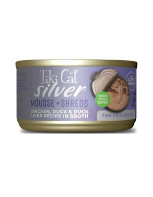 Tiki Pet Cat Silver Chicken and Duck 2.4oz. (Case of 12)