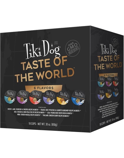 Tiki Pets Dog Gourmet 3oz. Variety Pack (Case Of 10)