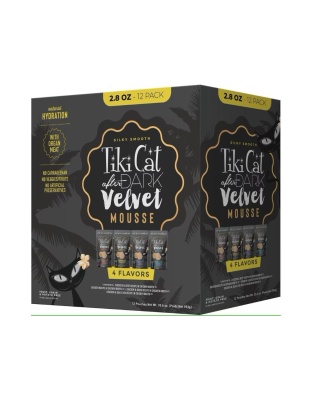 Tiki Pet Cat After Dark Mousse 2.8Oz Variety Pack (Case Of 12)