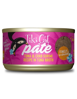 Tiki Pet Cat Grill Pate Tuna and Crab 2.8oz. (Case of 12)