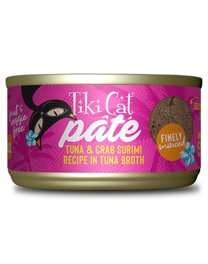 Tiki Pet Cat Grill Pate Tuna and Crab 2.8oz. (Case of 12)