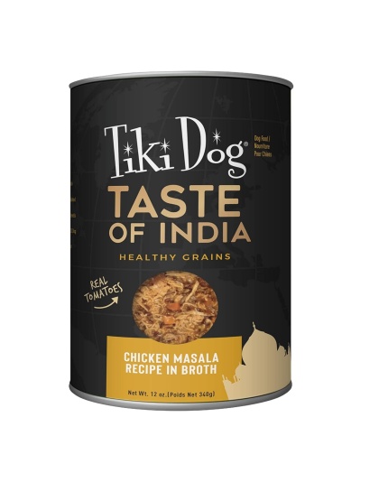 Tiki Pet Dog Gourmet Indian Chicken 12oz. (Case of 8)