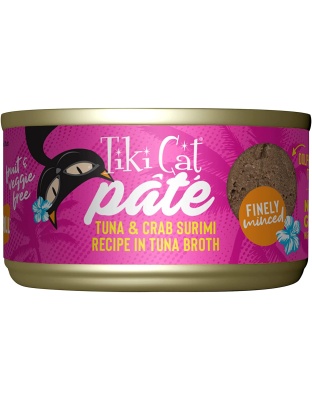 Tiki Pets Cat Grill Tuna and Crab Surimi Pate 2.8oz. (Case of 12)