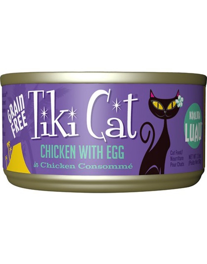 Tiki Pets Cat Koolina Luau Chicken and Eggs 2.8oz. (Case of 12)