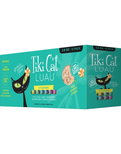 Tiki Pets Cat Luau Emma Variety Pack 2.8oz. (Case of 12)