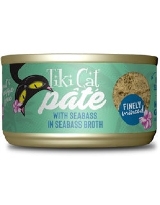 Tiki Pet Cat Luau Pate Seabass 2.8oz. (Case of 12)
