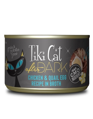 Tiki Pets Cat After Dark Chicken and Quail 5.5oz. (Case of 8)