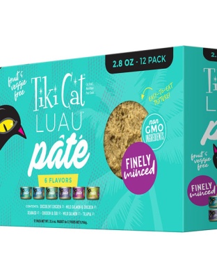 Tiki Pet Cat Luau Pate 2.8oz. Variety Pack (Case of 12)