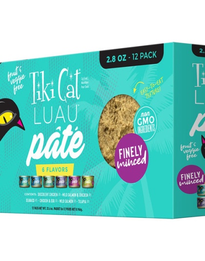 Tiki Pet Cat Luau Pate 2.8oz. Variety Pack (Case of 12)