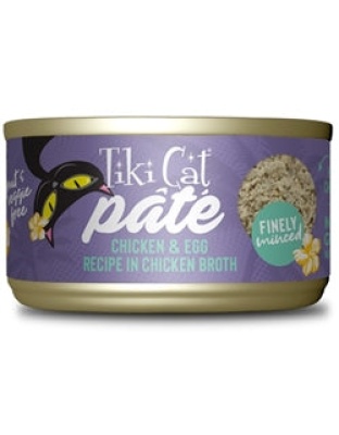 Tiki Pet Cat Luau Pate Chicken & Egg 2.8oz. (Case of 12)