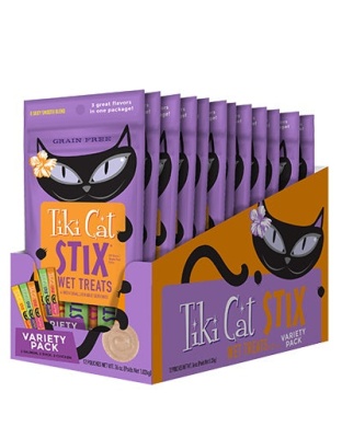 Tiki Pet Cat Stix Variety Pack 3oz. (Case of 12)
