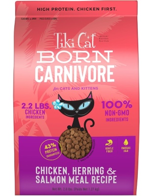 Tiki Pet Cat Carnivore Grain Free Chicken and Herring 2.8lbs.