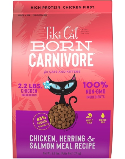 Tiki Pet Cat Carnivore Grain Free Chicken and Herring 2.8lbs.