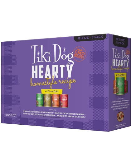 Tiki Pet Dog Hearty 12.5oz. Variety Pack (Case of 8)
