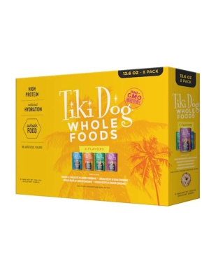 Tiki Pet Dog Whole Food 13.6oz. Variety Pack (Case of 8)