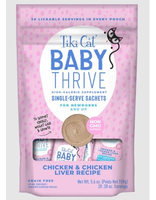 Tiki Pet Cat Thrive Kitten Chicken Liver 5.6Oz (8 per Pack)