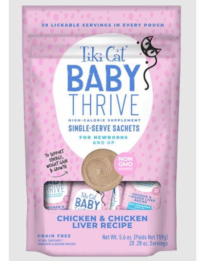 Tiki Pet Cat Thrive Kitten Chicken Liver 5.6Oz (8 per Pack)