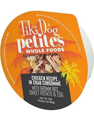 Tiki Pet Dog Luau Chicken Crab Consomme 3oz. (Case of 4)