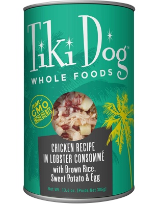 Tiki Pets Dog Whole Foods Chicken Recipe In Lobster Consomm 13.6oz. (Case of 12)
