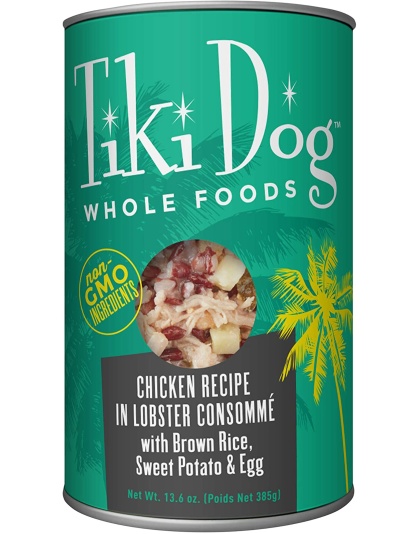 Tiki Pets Dog Whole Foods Chicken Recipe In Lobster Consomm 13.6oz. (Case of 12)