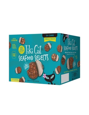 Tiki Pets Cat Fish Fave's 2.8oz. Variety Pack (Case of 24)