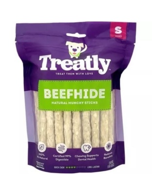 Treatly Beefhide Munchy Rolls Natural Small-40 Pk