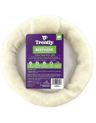 Treatly American Beefhide Pretzel Natural 6in. 1 Pk