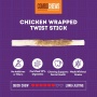 Treatly Beefhide Combo Chews Chip Rolls with Meat Wra Chicken Small-20 Pk