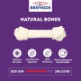 Treatly 100% USA Beefhide Bone with Header Card Natural 9in. 1 Pk
