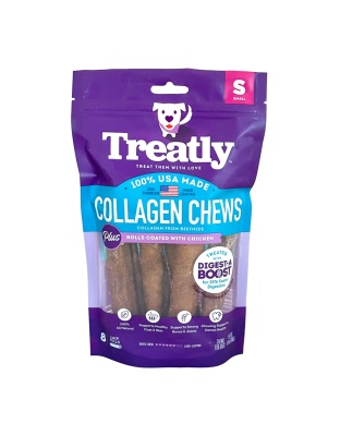Treatly Collagen Chew Rolls Dog Treats Chicken, 1ea/SM, 8 pk